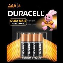 Pilha alcalina aaa 1,5v blister c/8 mn2400b8 duracell