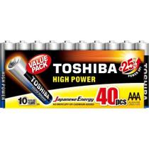 Pilha Alcalina AAA 1,5V LR03GCP (C/40 Pilhas) Toshiba