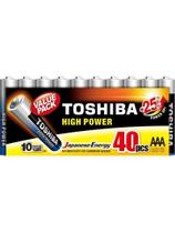 Pilha Alcalina AAA 1,5V LR03GCP (C/40 Pilhas) Toshiba