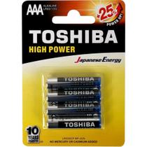 Pilha Alcalina AAA 1,5v lr03gcp Toshiba c/4 lr03gcp bp-4cb