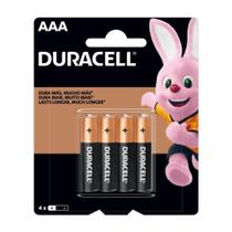 Pilha Alcalina AAA 4 Unidades Duracell