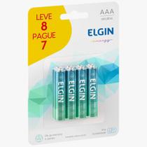 Pilha Alcalina AAA 8 Unidades Elgin