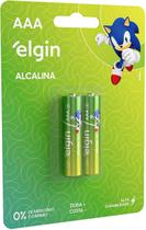 Pilha alcalina aaa blister 2pcs - elgin