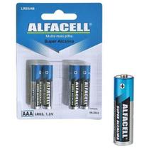 Pilha Alcalina Aaa - C/ 4 Unidades - Alfacell - Pilha Alcalina Aaa - C/ 4 Unidades - Alfacell -