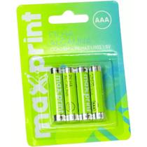 Pilha Alcalina AAA C/4 Unidades - Maxprint