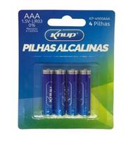 Pilha Alcalina AAA com 4 pilhas Longa Duração 0% de Mercúrio e Cádmio - Kp-4900aaa