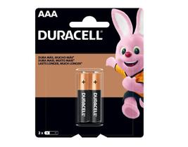 Pilha Alcalina AAA Duracell 2 Unidades - MN2400B2