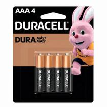 Pilha Alcalina AAA Duracell - com 4 unidades - MN2400B4