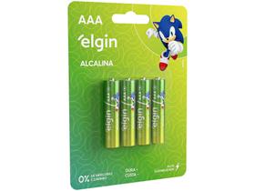 Pilha Alcalina AAA ELE000000082155 Elgin 1,5V 4 Unidades Pilha Alcalina AAA ELE000000082155 Elgin 1,5V 4 Unidades