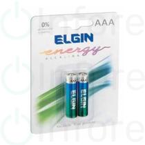 Pilha Alcalina AAA Elgin 1.5V LR03 2 Unidades