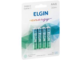 Pilha Alcalina AAA Elgin 1,5V 4 Unidades Pilha Alcalina AAA Elgin 1,5V 4 Unidades