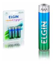 Pilha Alcalina AAA Elgin Energy Lr3 1,5v Pacote C/ 4 Unidades