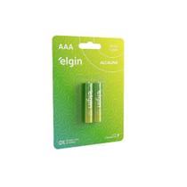 Pilha alcalina aaa palito 1.5v (elgin) par