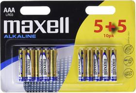 Pilha Alcalina Aaa Palito Maxelll Com 10 Unidades