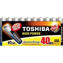 Pilha Alcalina Aaa Toshiba Lr03Gcp Com 40