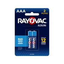 Pilha Alcalina Aaa2 Rayovac Cartela Com 02 Unidades Pilha Alcalina Aaa2 Rayovac Cartela Com 02 Unidades