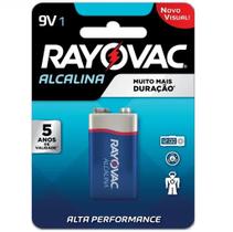 Pilha Alcalina Bateria 9v - Rayovac