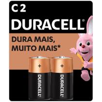Pilha Alcalina C Média Com 2 Unidades (105922) - Duracell Pilha Alcalina C Média Com 2 Unidades (105922) - Duracell