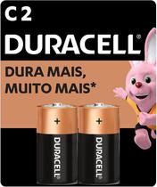 Pilha Alcalina C Média DURACELL Com 2 unidades