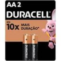 Pilha Alcalina duracel AA com 2 unidades duracell