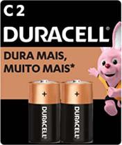 Pilha alcalina duracel c/02 un - c media Pilha alcalina duracel c/02 un - c media