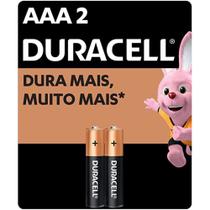 Pilha Alcalina Duracell 1,5V MN2400 AAA com 02 Un.