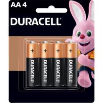 Pilha Alcalina Duracell AA - 4 Unidades