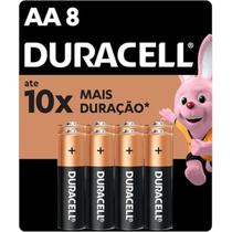 Pilha Alcalina Duracell AA cartela com 8UN