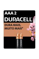 Pilha alcalina duracell aaa 1,5v mn2400 cartela c/2 em blister (dur - 13)