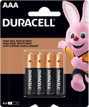 Pilha alcalina duracell aaa 4und