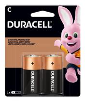 Pilha Alcalina Duracell C Pacote 2u