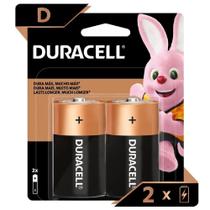 Pilha Alcalina Duracell D 2 unidades Pilha Alcalina Duracell D 2 unidades