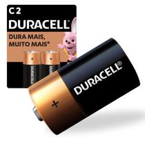 Pilha Alcalina Duracell Média C 2 unidades Duracell Pilha Alcalina Duracell Média C 2 unidades Duracell