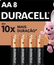 Pilha Alcalina Duracell Pequena AA - BT 8 UN