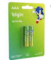 Pilha Alcalina Elgin AA E AAA Palito c/2