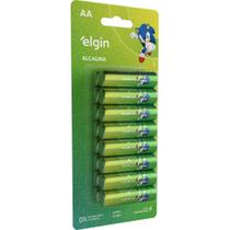 Pilha Alcalina Elgin LR6 AA Blister C/16