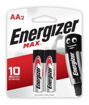 Pilha Alcalina Energizer Max Aa - Pequena - 2 Pilhas