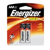 Pilha Alcalina Energizer Max AAA Palito - 2 Unidades