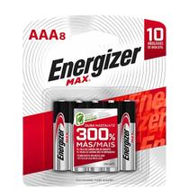 Pilha Alcalina Energizer MAX AAA8 PowerSeal com 8 unidades Pilha Alcalina Energizer MAX AAA8 PowerSeal com 8 unidades