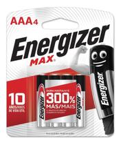 Pilha Alcalina Energizer Max Palito Aaa- C/4 Pilhas