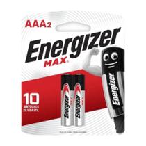 Pilha Alcalina Energizer Max Palito AAA com 2.un