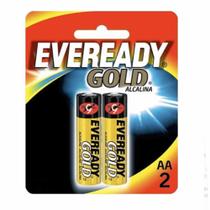 Pilha Alcalina Eveready Gold AA Pequena 2 Unidades