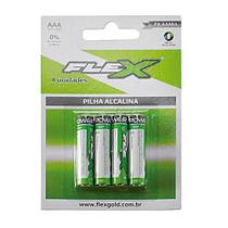 Pilha Alcalina Flexgold - Com 4 Unidades Aaa Pilha Alcalina Flexgold - Com 4 Unidades Aaa