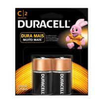 Pilha Alcalina Grande Com 2 unidades DURACELL