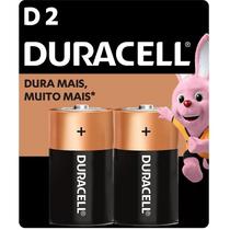 Pilha Alcalina Grande D 02und DURACELL