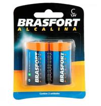Pilha Alcalina Grande D (2 UNIDADES) REF: 6303 -BRASFORT