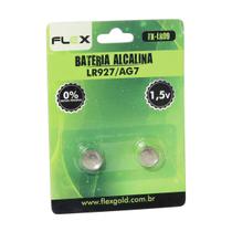 Pilha Alcalina Lr927/Ag7 1.5V Blister 2 Peças Flex Fx-Lr09