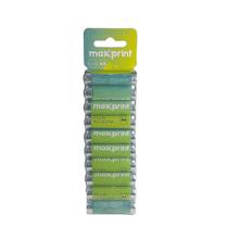 Pilha Alcalina Maxprint AA 1,5 V embalagem promocional compre 8, leve 10