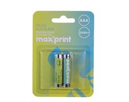 Pilha Alcalina Maxprint Aaa Pequena 1,5v Bt C/2 (verde)