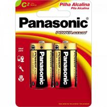 Pilha Alcalina Media C com 2 LR14XAB/2B - Panasonic